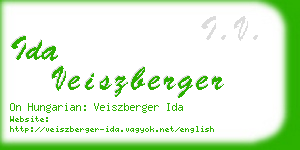 ida veiszberger business card